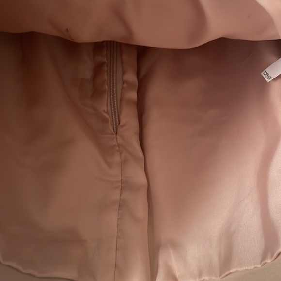 TopShop Leather Nude Skirt - Picture 3 of 6